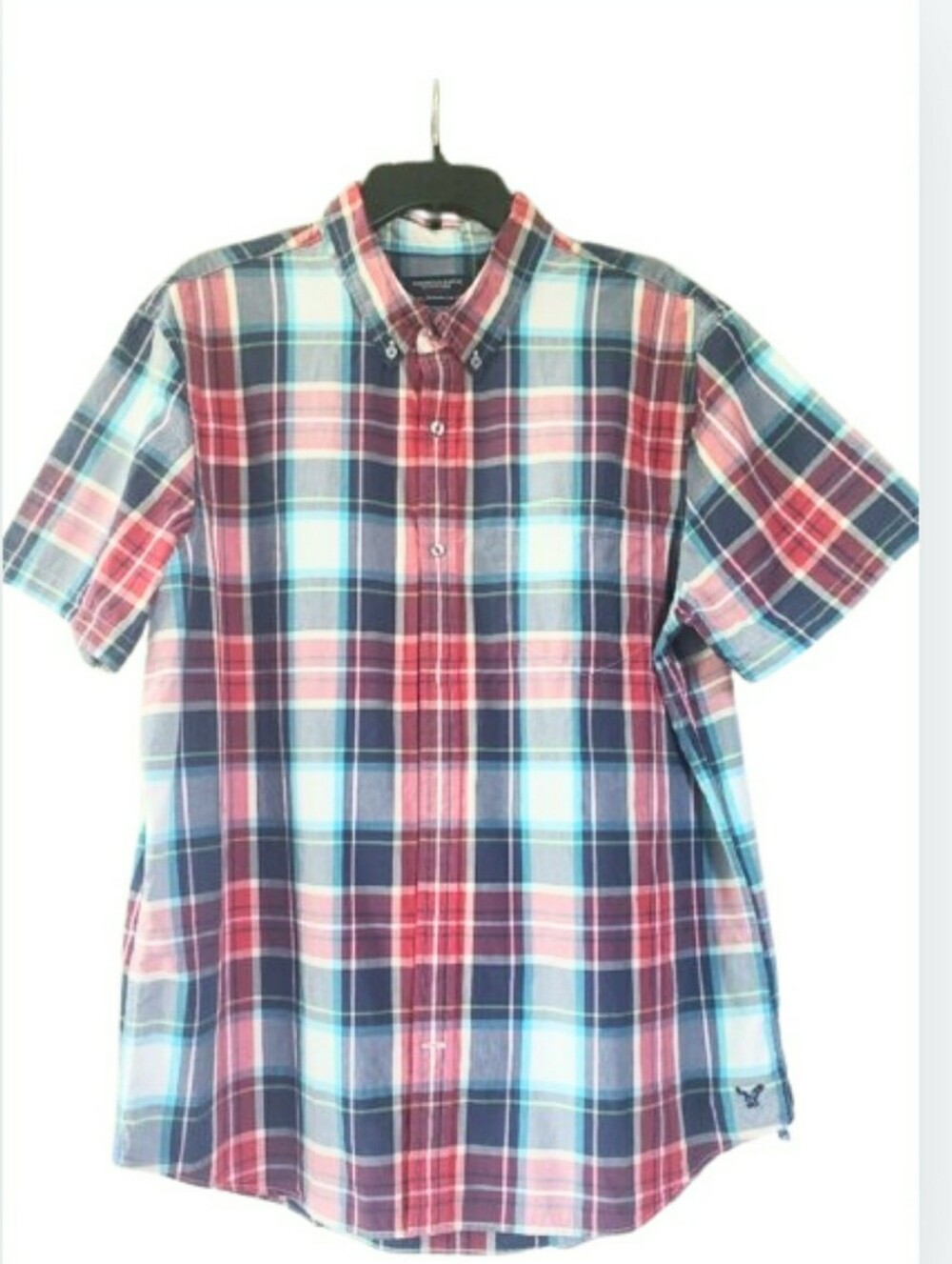 American Eagle 100% Cotton Madras Shirt XXL